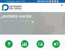 Tablet Screenshot of defensoriarionegro.gov.ar